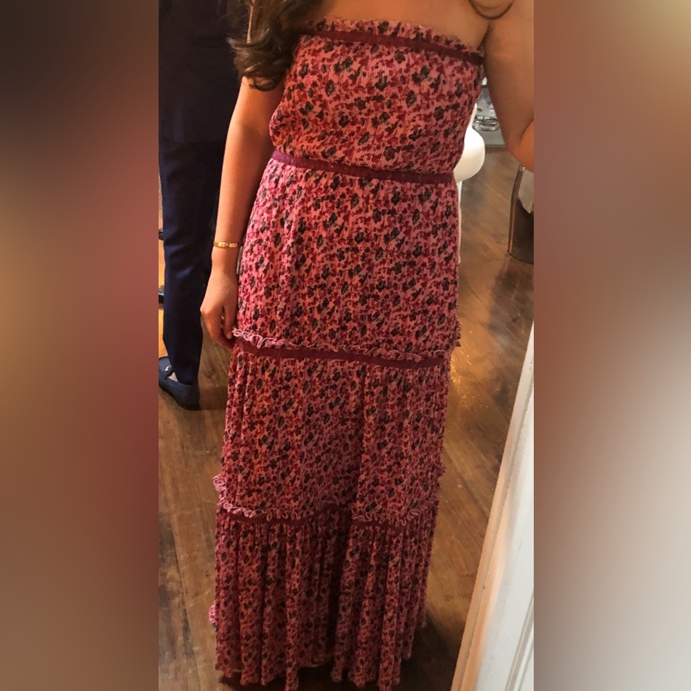 Zac Posen Pink Floral Gown